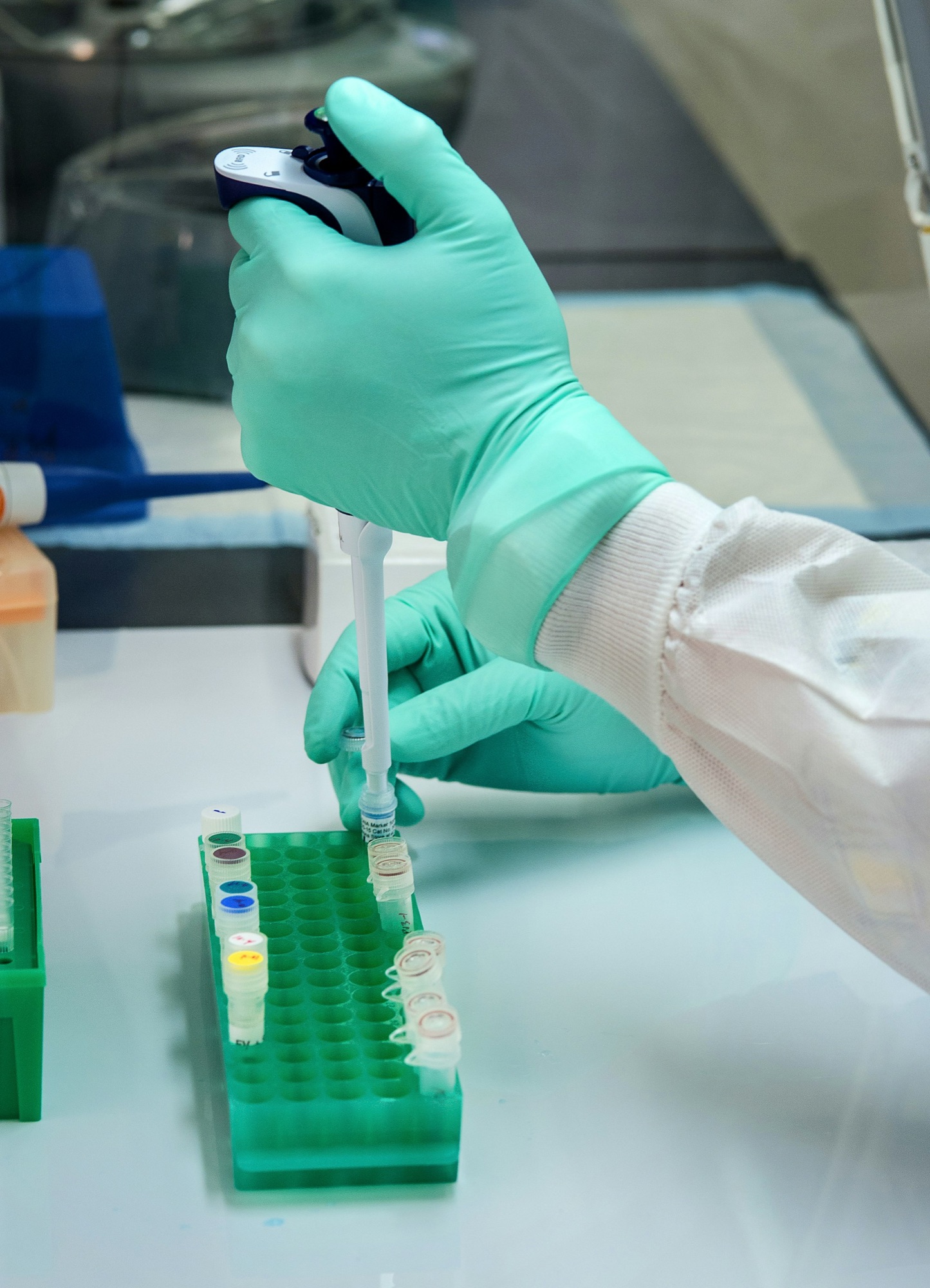 A scientist working in a laboratory